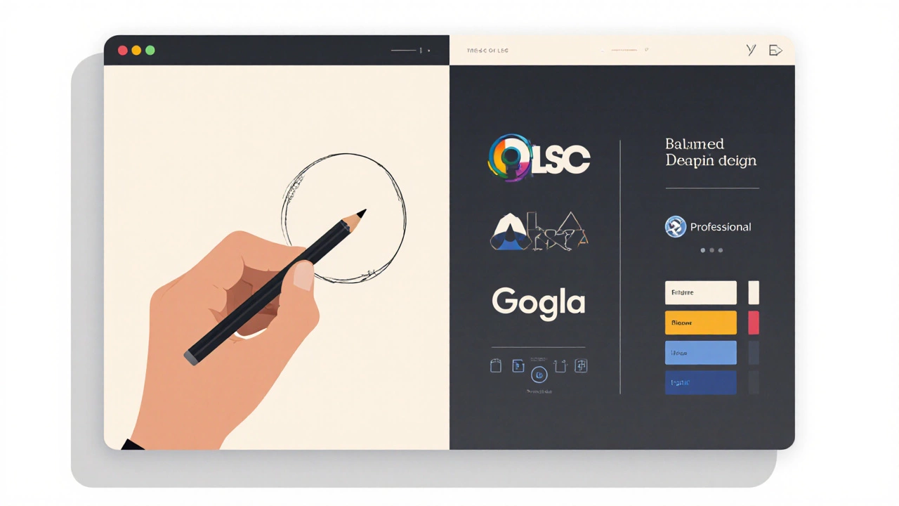 Сравнение ручного наброска и цифрового дизайна — показывает, что дизайн — это не рисование, а композиция.