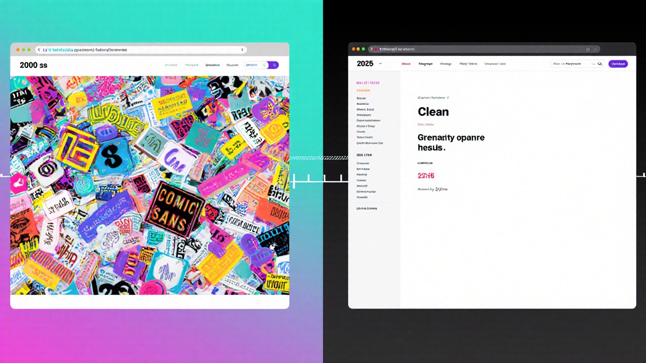 Сравнение устаревшего дизайна слева и современного — чистого и доступного — справа.