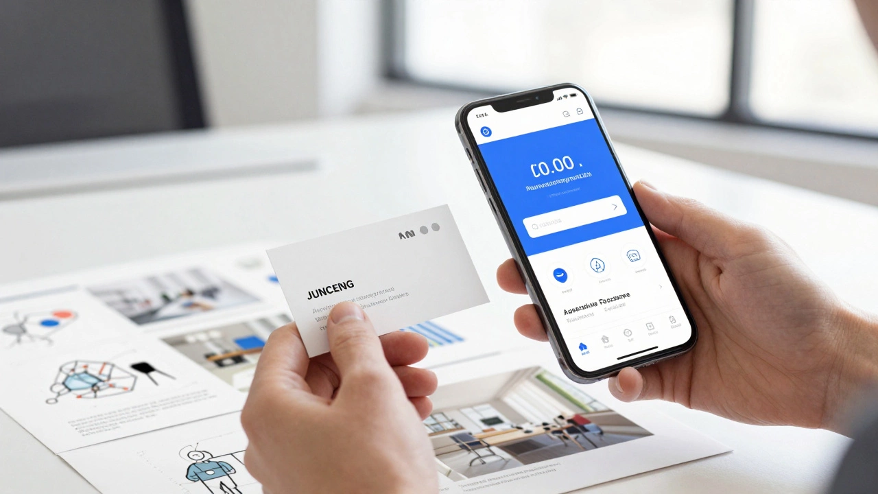 Презентация портфолио с макетами визиток и приложений